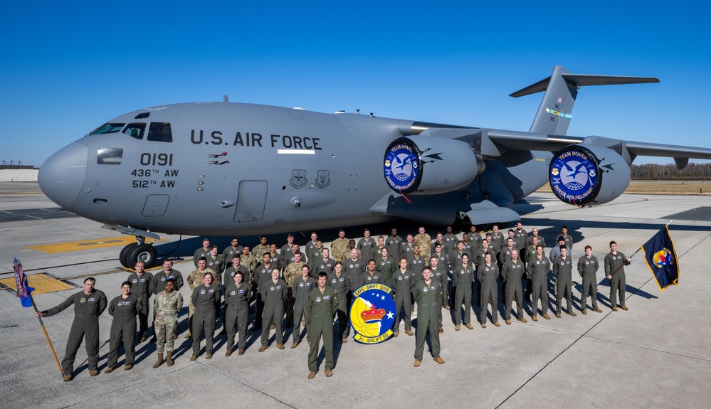 3rd Airlift Squadron formation at Dover AFB