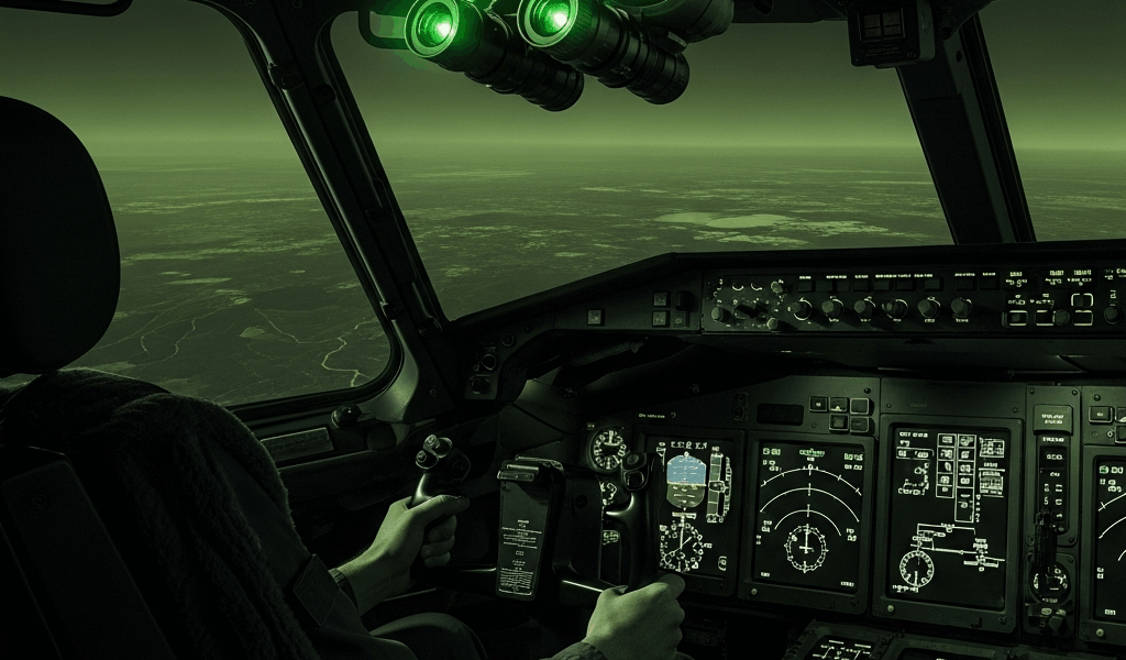 Flying the C-17 at Night NVG Ops Explained
