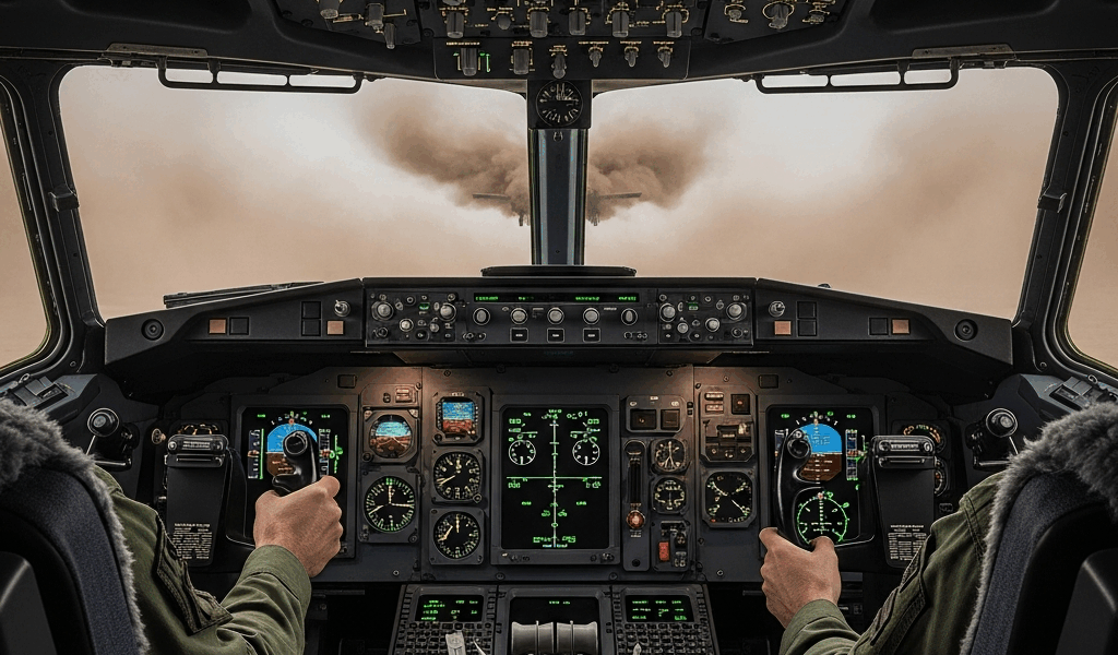 How C-17 Pilots Navigate Degraded Visual Environments