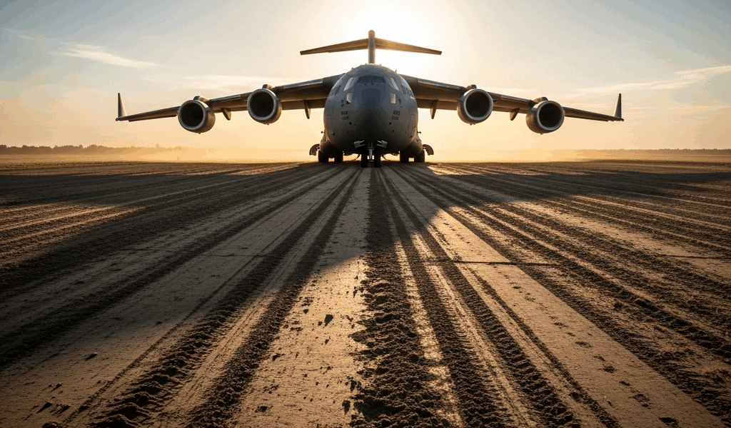 How C-17 Pilots Land on Unimproved Dirt Airstrips